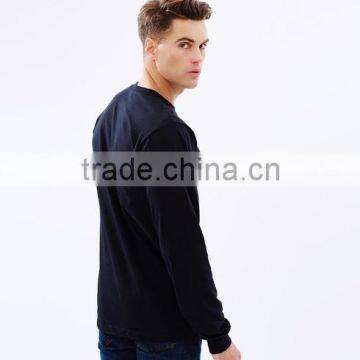 LS Black Tee Shirts for Men 100% Cotton