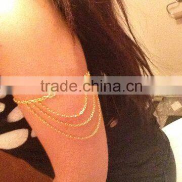 Fashion Macrame Gold New Arm Chain photo-2