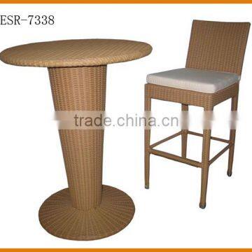 Yellow Rattan Color Single Bar Set For Sale