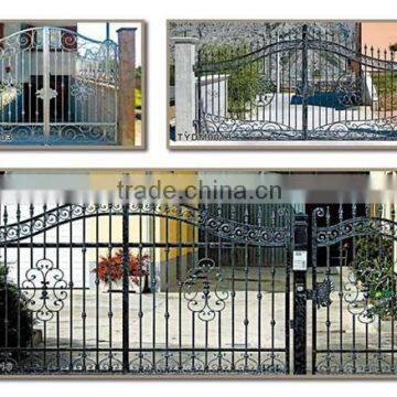 Wrought iron powder coating gate