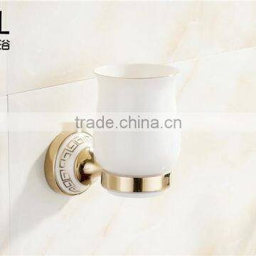 bathroom accessories zinc alloy gold finishing toothbrush holder