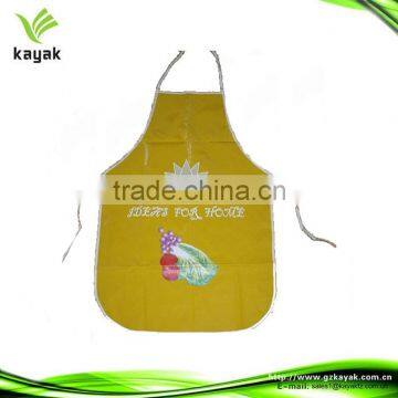 waterproof yellow Non Woven Apron printed promotional gift aprons