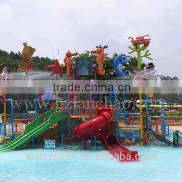 2016 Professional aqua park fiberglass water slides for sale