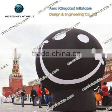 For advertising Inflatable black ground balloon