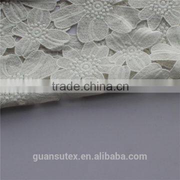 New Design Printing Embroidery Guipure Lace Fabric With Butterflies in Love With Flowers photo-3