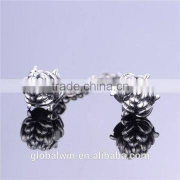 Solid Silver Flower Safety Chain Fit for Silver European Brand Bracelet photo-2