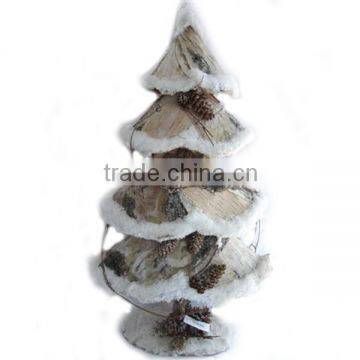 PANDX CHRISTMAS DECORATION 58 CM BARK TREE SNOWING CHRISTMAS TREE