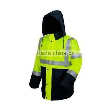 reflective jacket with 3M reflective tape ,waterproof jacket for worker ,safety reflective jacket