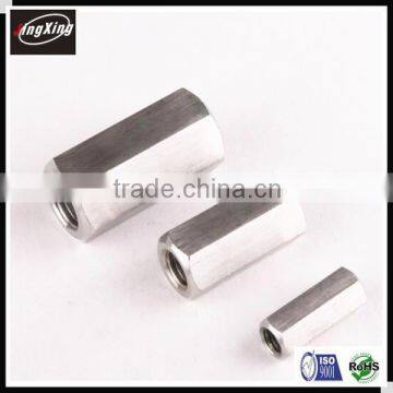 Custom carbon steel/brass long hex nut