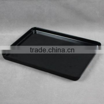 JH03040 Melamine Black Rectangle Tray