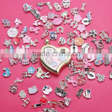 hot sale fashion design floating charm locket,open locket