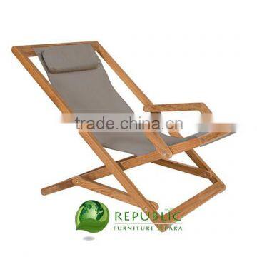 Lazy Chair Batyline - Solid Teak Outdoor Wood Furniture Jepara