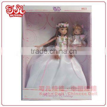 Collectible Fashion Plastic Bride Doll Dress Wedding Gift photo-2
