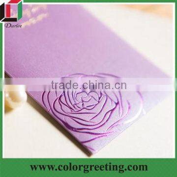 Top Grade Extravagant Ribbon Elegant Wedding Invitation Cards