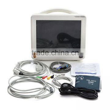 Patient Monitor Hot Sale Medical Equipment 12 Inch Multi Parameter Bedside Patient Monitor photo-3