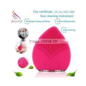 No Oil Using Sonic Facial Brush Silicon Ultrasonic Cleaning Machine