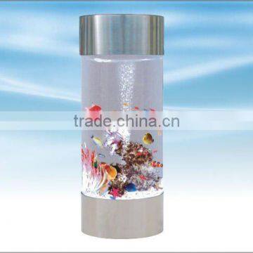 cylindrical arcylic aquarium