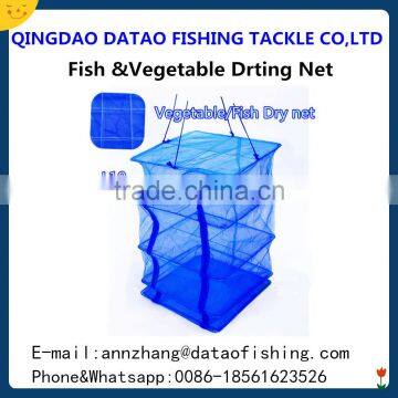 collapsible 3 layer fish drying net