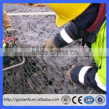 2m x 1m x1m Low-Carbon Galfan Iron Wire Material gabion basket(Guangzhou Factory)