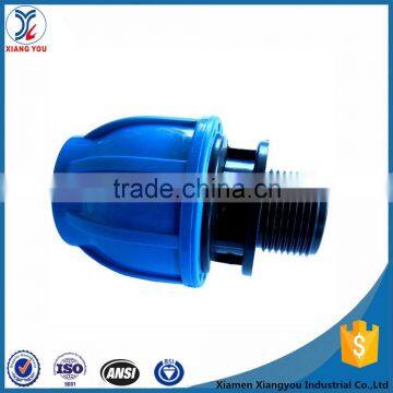 PP dark blue male thread adapter