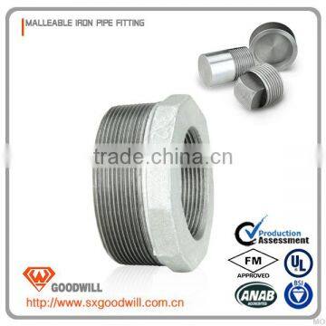 Steel pipes fitting Malleable Iron Pipe Fittings banded square bushing