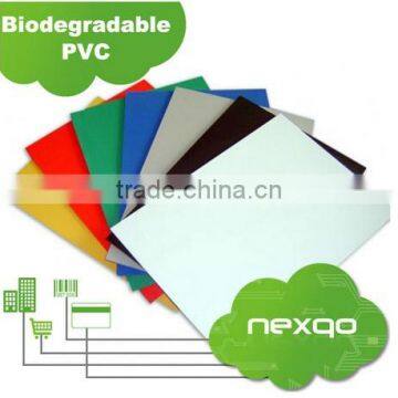 Card material oxo-degradable PVC plastic sheet