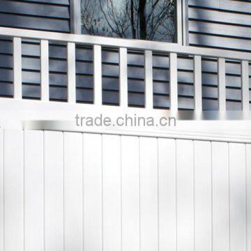 PVC Vinyl Privacy Fence with Picket Top