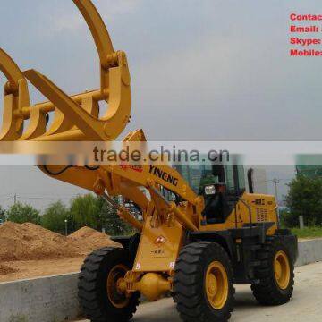 Loader With Grass/log/wood /pipe Timber Grasper/grab photo-2