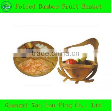 Bamboo Foldable Food Basket