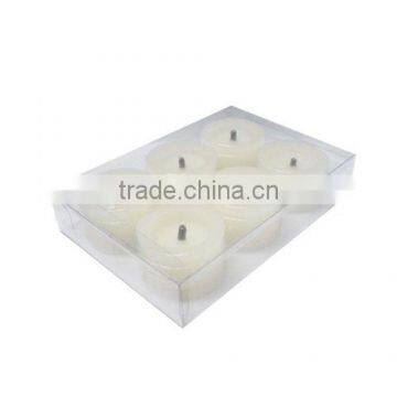 Set of 6 Flickering Flameless Candles, Battery Powered Fake Candles,Romantic Ivory Votive Candles and LED Candles With Timer