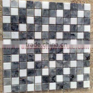 NATURAL JET BLACK MARBLE MOSAIC TILES photo-3