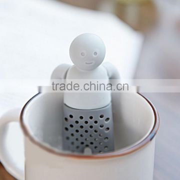 Popular Silicone Tea Tools Mr.Tea Strainer