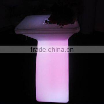 New Design Led Bar Furniture Cocktail Table With Ice Bucket photo-3