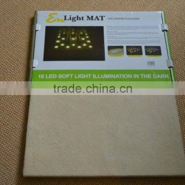 FACTORY PRICE LED LIGHTED FLOOR MAT,16 LED SOFT LIGHT ILLUMINATION IN THE DARK,emitting Carpets, Photographic Carpet photo-4