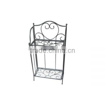 2015 Hot 2tier Metal Corner Plant Stand Display Shelf Unit Flower Stand photo-2