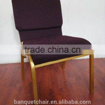 Thick Shaped cotton with iron metal church chair