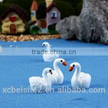 cy309 Artificial Three-dimensional whale DIY Resin swan crafts garden moss Micro View decorations