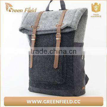 Felt backpak folded felt laptop backpack