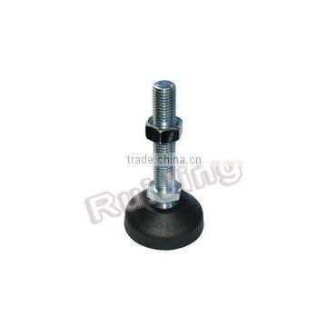 Machine adjustable rubber feet