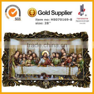 Resin Wall Plaque Last Supper Sculpture Christmas Home Decoration photo-4