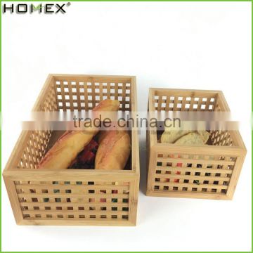 Food Storage Box for Eco-friendly Bamboo/Storage Bin Organization/Homex_FSC/BSCI Factory