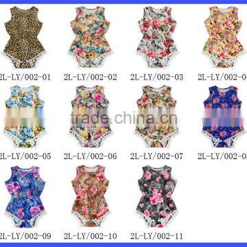 Vintage Floral Ball Hanging Pom Pom Summer Bodysuit for 18" Dolls photo-5