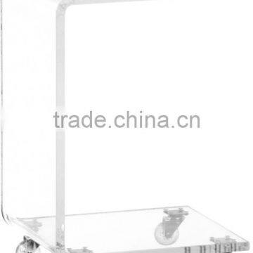 China Wholesale Acrylic Plexiglass Food Serving Trolley photo-5