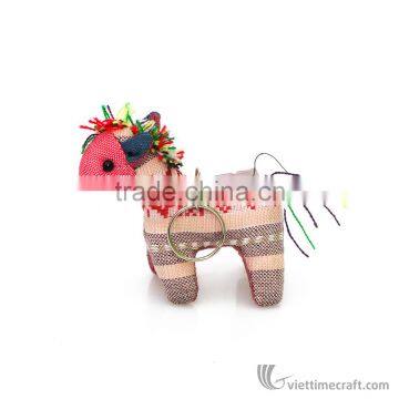 Fabric keychain, animal shape, handmade in Vietnam