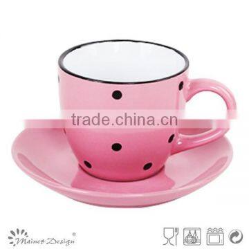Cheap Crockery Coffee Cup and Saucer Wholesale Bulk photo-2