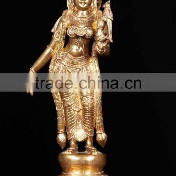 Indoor Decoration Metal Bronze Buddha Indonesian Statues for Temple photo-3