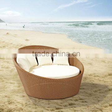 Wicker rattan outdoor beach leisure sofa bed