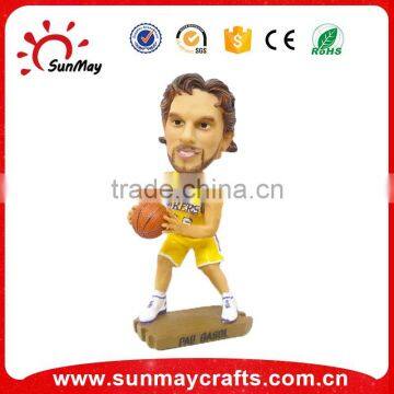 Polyresin doll figurine of NBA doll