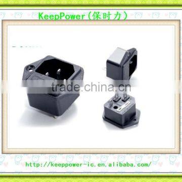 AC power socket with fuse fixing hole male socket copper word computer host speaker SS-8B