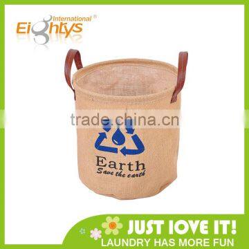 Earth Laundry Jute Round Basket